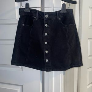 American Eagle Black Denim Skirt